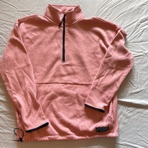 PINK quarter zip sweatshirt, size small